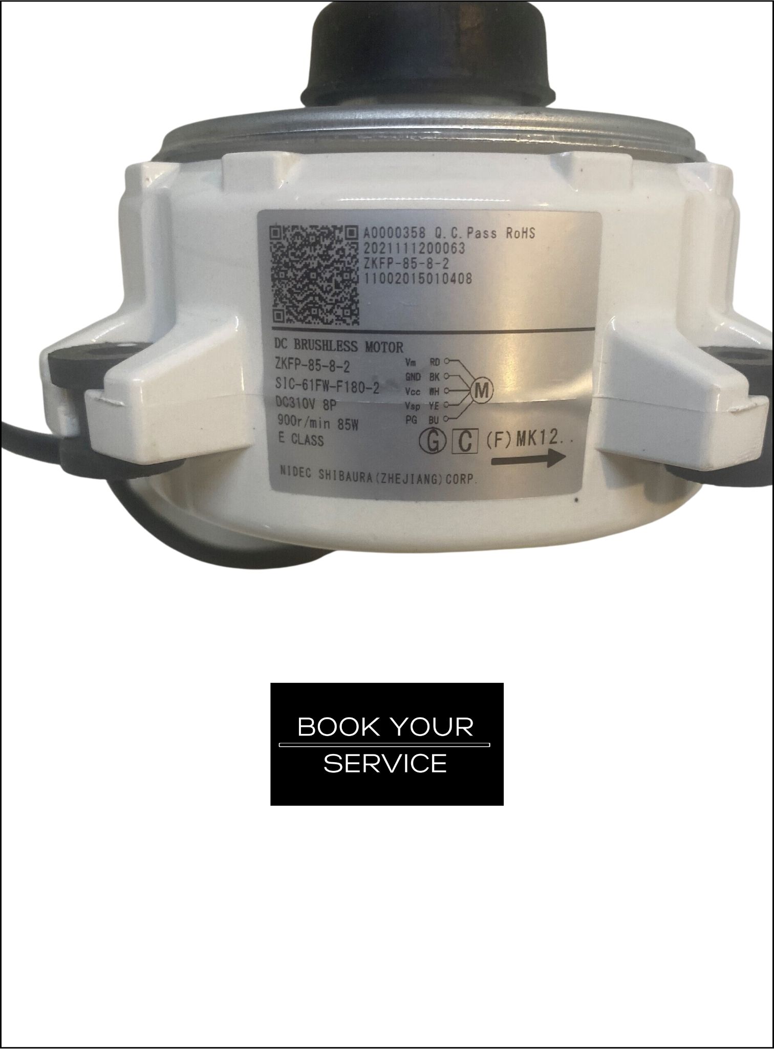 AirSmart V5 Condenser Fan Motor for AirSmart CDU17 Lennox LCD168V5 Error Code E8 - Image 4